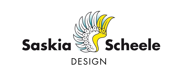 Saskia Scheele Logo - Wings taken from the Scheele coat of arms by genealogist Max Scheele